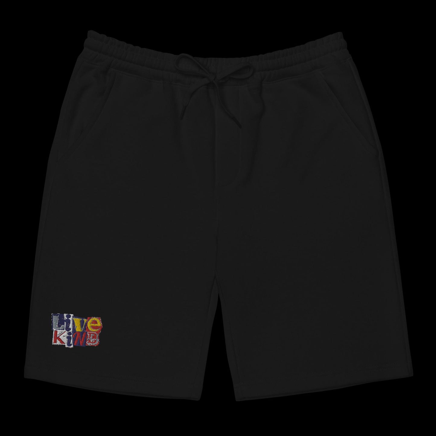 Scrapbook logo embroidered fleece shorts