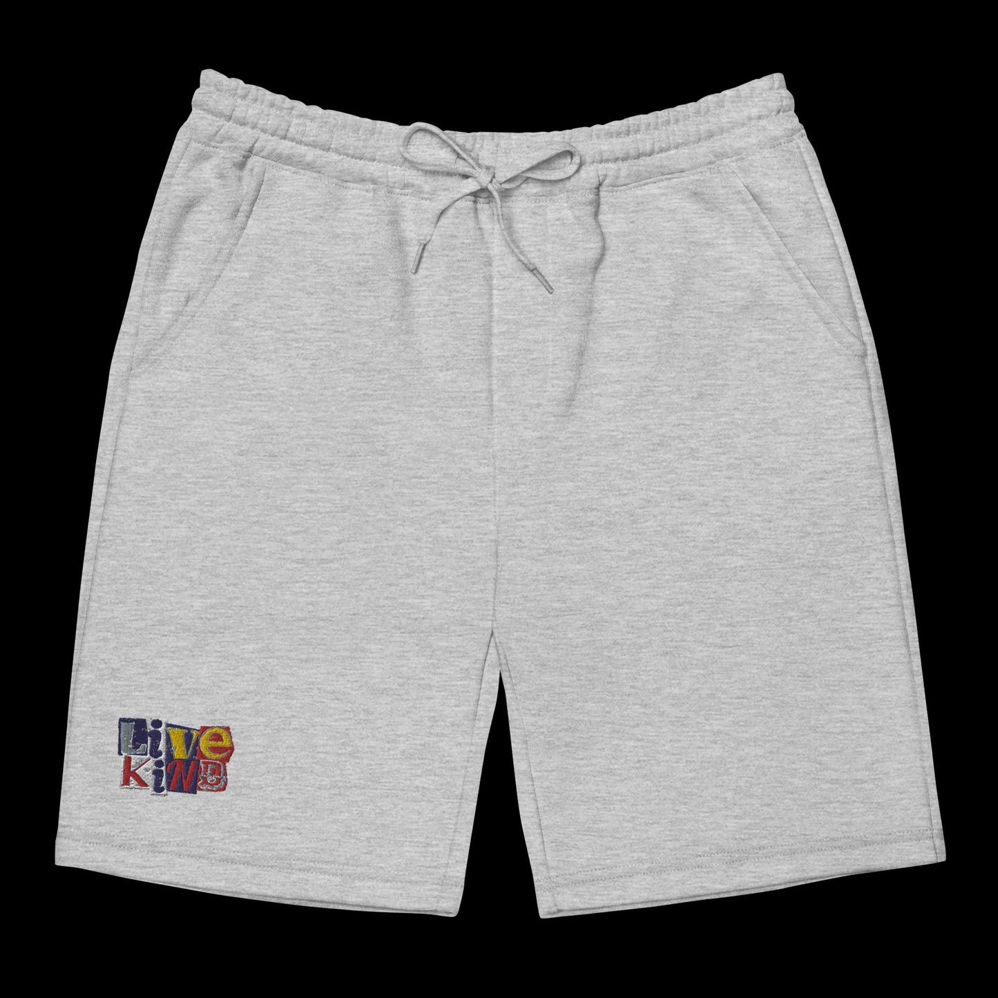 Scrapbook logo embroidered fleece shorts