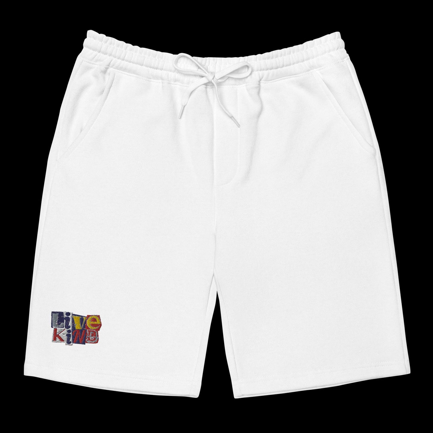 Scrapbook logo embroidered fleece shorts