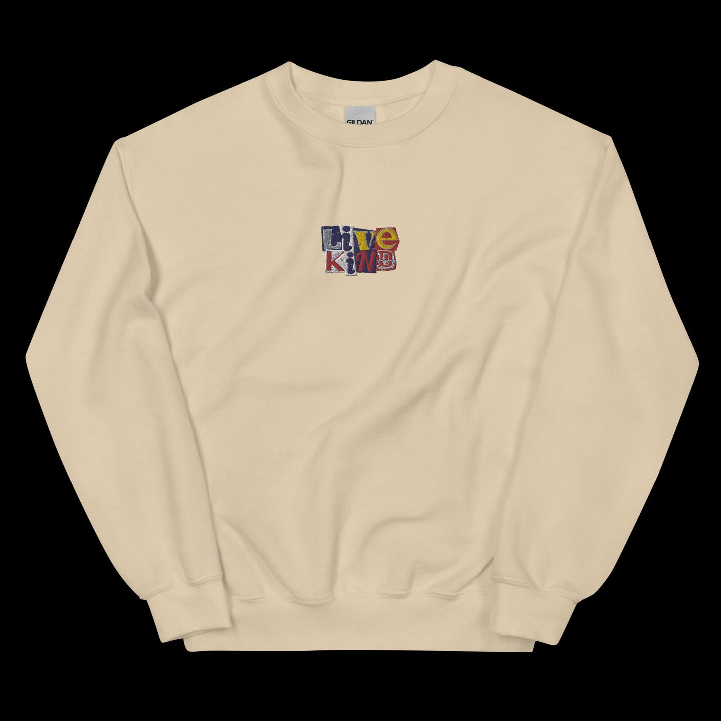 Unisex embroidered scrapbook Sweatshirt