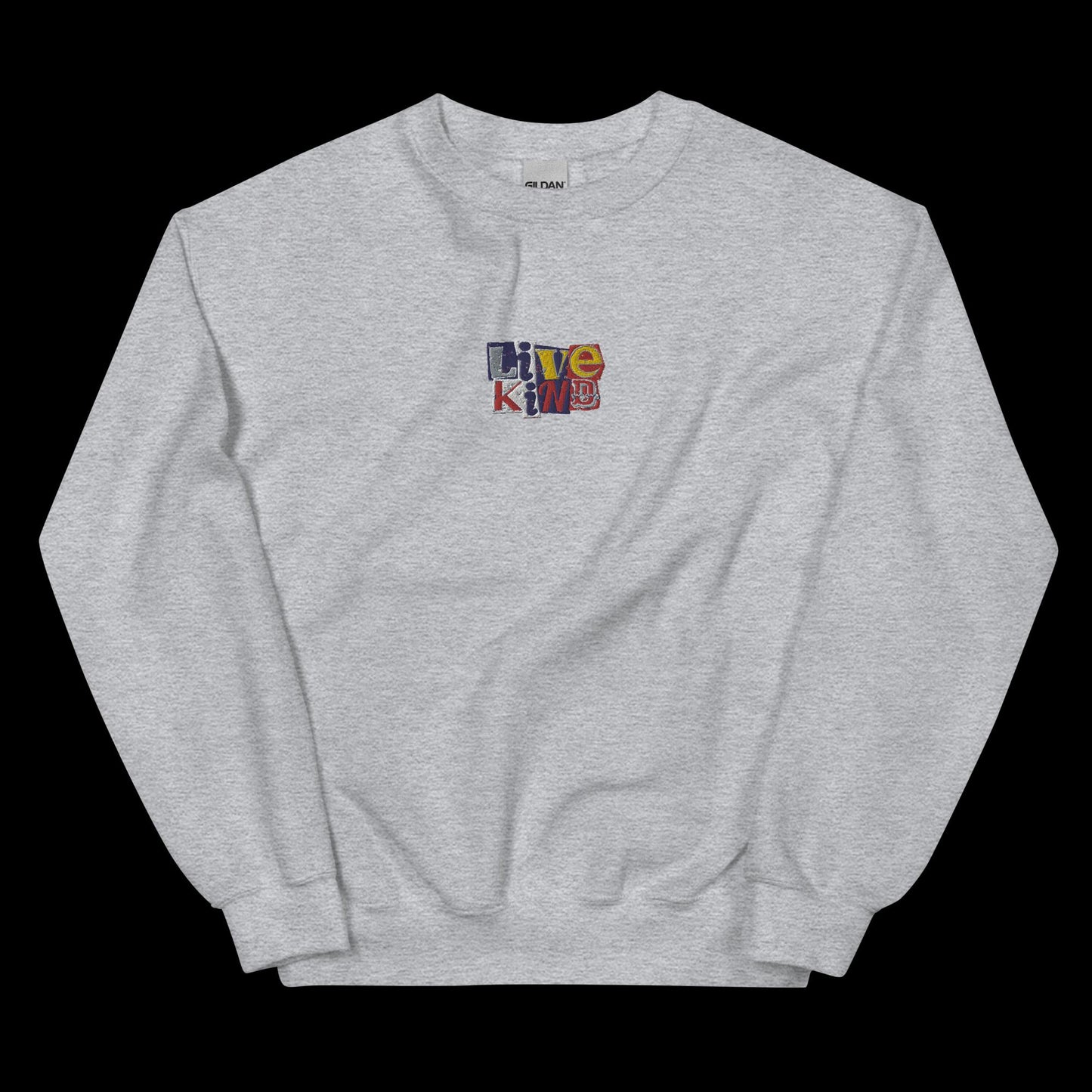 Unisex embroidered scrapbook Sweatshirt